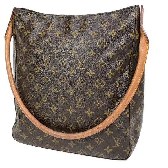 AUTHENTICITY GUARANTEED LOUIS VUITTON Looping GM Shoulder Bag Monogram - Picture 1 of 15